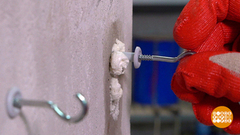 Дюбель, да не тот? Монтажная пена выручит! Доброе утро. Фрагмент