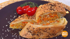 Готовим штрудель с квашеной капустой. Доброе утро. Суббота. Фрагмент 