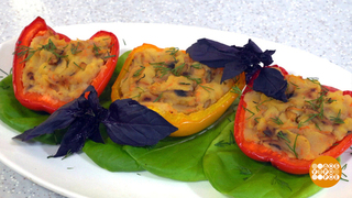 Перцы, фаршированные картошкой и грибами. Доброе утро. Фрагмент