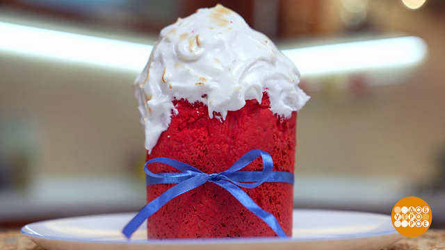 Печем к Пасхе кулич «Красный бархат». Доброе утро. Фрагмент 