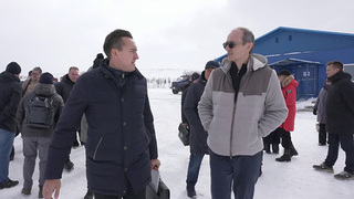 Вице-премьер Дмитрий Григоренко ознакомился с ходом работ на Баимском горнообогатительном комбинате