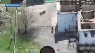 Бегство боевиков ВСУ из Горнальского монастыря сняли на видео
