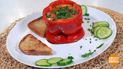 Яичница в сладком перце. Доброе утро. Фрагмент 