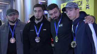 В Москве встретили триумфаторов Чемпионата Европы по дзюдо
