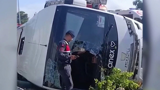 В Турции перевернулся автобус с российскими туристами