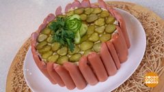 Готовим картофельный торт с сосисками. Доброе утро. Фрагмент 