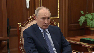 Владимир Путин в Кремле провел встречу с председателем ПСБ Петром Фрадковым