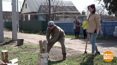 Волонтеры, спасибо вам за помощь! Доброе утро. Фрагмент 