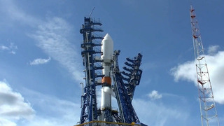 Минобороны показало кадры запуска ракеты «Союз-2.1б» с космодрома «Плесецк»