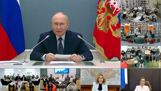 В преддверии Дня защиты детей Владимир Путин по видеосвязи общался с многодетными семьями