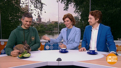 Андрей Вдовитченко и кролик Шарфик. Доброе утро. Фрагмент 