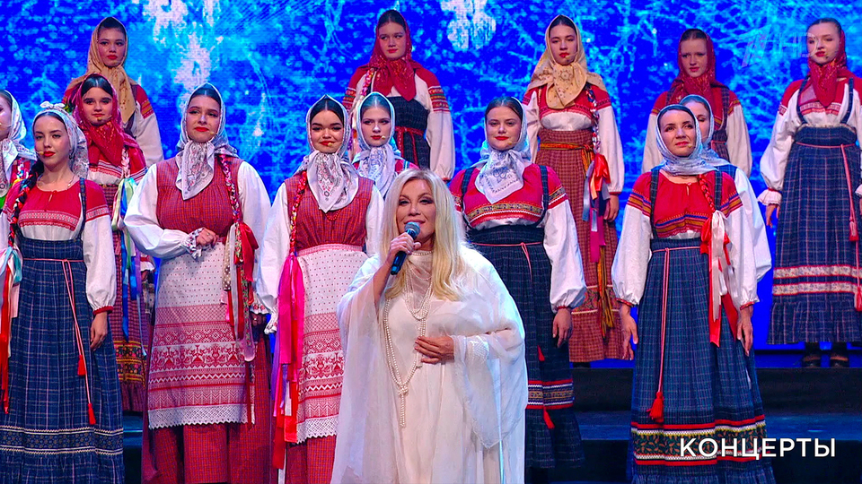 Таисия Повалий / Ансамбль «Венец» / Ансамбль «Карусель» — «Оренбургский пуховый платок». «Течет река Волга». Фрагмент выпуска от 12.06.2025