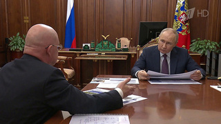 Владимир Путин провел встречу с губернатором Севастополя