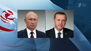 Обострение обстановки на Ближнем Востоке обсудили Владимир Путин и Реджеп Тайип Эрдоган