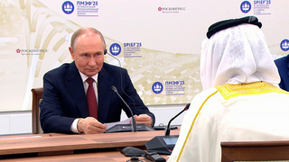 Владимир Путин встретился с главой делегации Бахрейна Насером Бен Хамадом Аль Халифой
