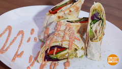 Готовим овощи в лаваше с хумусом. Доброе утро. Фрагмент