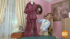 Комплект в пижамном стиле от Ольги Никишичевой. Доброе утро. Суббота. Фрагмент 