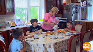 У бабушки не похудеешь... Доброе утро. Фрагмент 