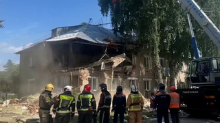 В Новосибирской области при взрыве газа обрушился дом: видео