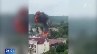 ВС РФ ударили «Геранями» по военкомату в Черкасской области Украины: видео