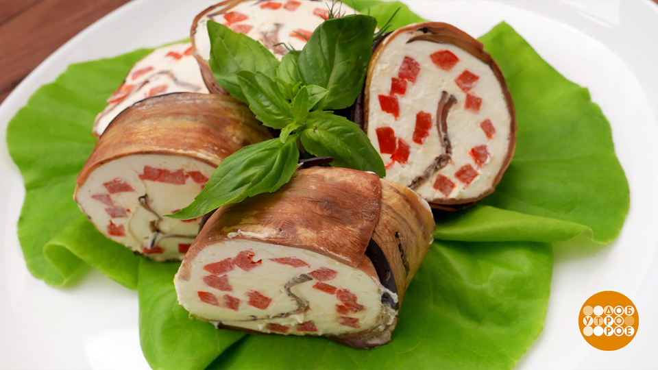 Готовим рулет из овощей и сыра. Доброе утро. Фрагмент выпуска от 29.07.2025