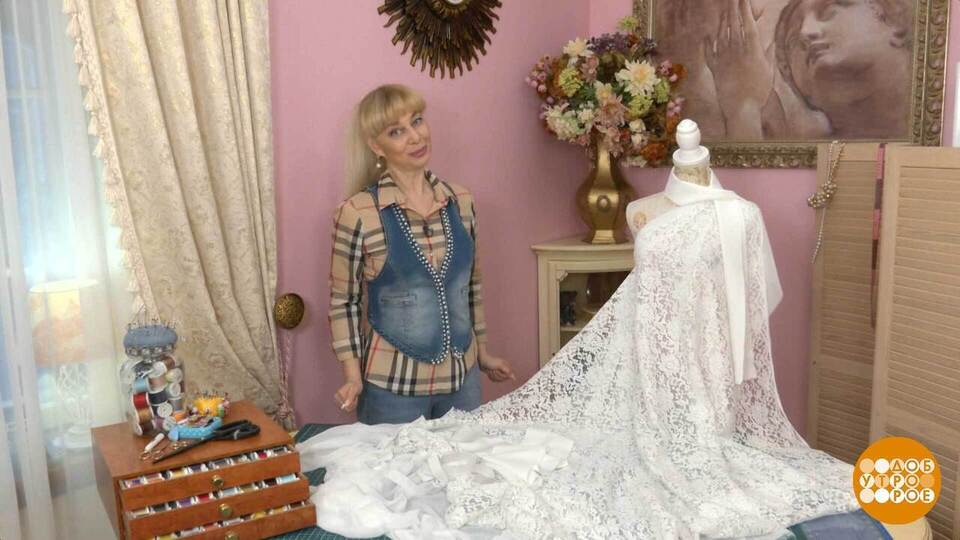 Ажурное платье от Ольги Никишичевой. Доброе утро. Суббота. Фрагмент выпуска от 02.08.2025