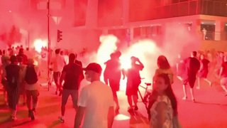 Массовые беспорядки прошли в Белграде и Нови-Саде