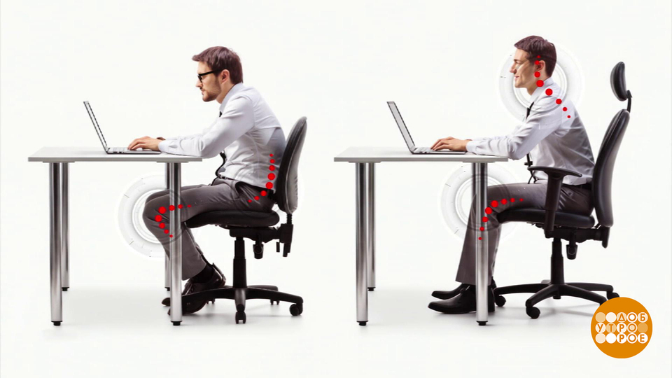 Компьютерное кресло: все внимание на спинку! Доброе утро. Фрагмент выпуска от 19.08.2025