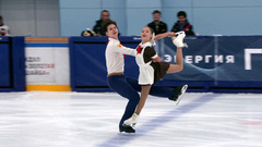 Кира Доможирова — Илья Вегера. Произвольная программа. Контрольные прокаты сборной России по фигурному катанию среди юниоров 2025