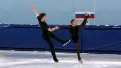 Зоя Ковязина — Артемий Мохов. Произвольная программа. Контрольные прокаты сборной России по фигурному катанию среди юниоров 2025