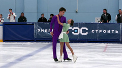 София Диана Касинс — Александр Брегей. Произвольная программа. Контрольные прокаты сборной России по фигурному катанию среди юниоров 2025