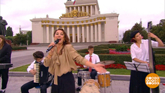 Юлия Борисевич и бэнд поздравляют Москву с днем рождения. Доброе утро. Фрагмент 