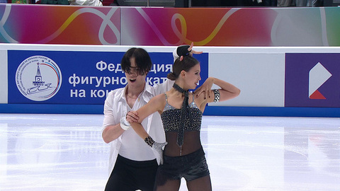 Милана Кузьмина — Дмитрий Студеникин. Ритм-танец. Контрольные прокаты сборной России по фигурному катанию 2025