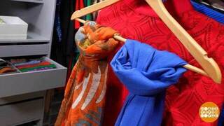 Шарфы и платки: в тесноте, да не в обиде. И не мятые! Доброе утро. Фрагмент 