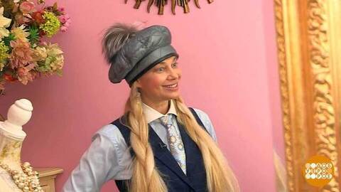 Осенний берет из лоскутов от Ольги Никишичевой. Доброе утро. Суббота. Фрагмент