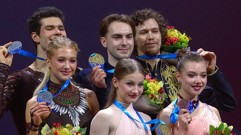 Церемония награждения. Танцы на льду. Магнитогорск. Гран-при России по фигурному катанию 2025/26