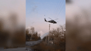 Появились кадры провальной высадки спецназа ВСУ с вертолета в Красноармейске