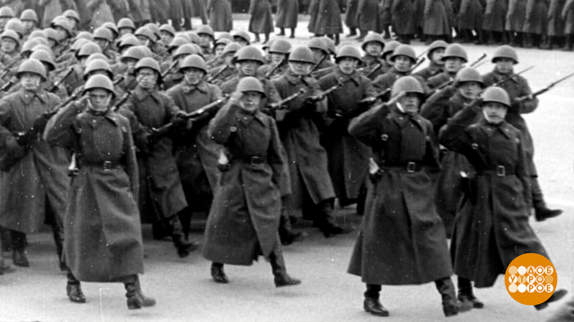 Парады 7 ноября 1941 года. Куйбышев и Воронеж. Доброе утро. Фрагмент 