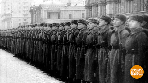 Парад 7 ноября 1941 года. Москва. Доброе утро. Фрагмент 