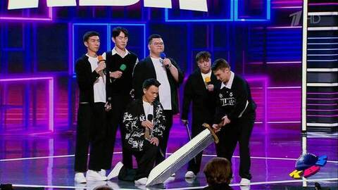 «Кыргызы РУДН», Москва. Приветствие. Первый полуфинал. Высшая лига. КВН. Фрагмент 