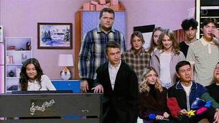 «Кыргызы РУДН», Москва. Музыкальный номер. Первый полуфинал. Высшая лига. КВН. Фрагмент 