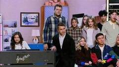 «Кыргызы РУДН», Москва. Музыкальный номер. Первый полуфинал. Высшая лига. КВН. Фрагмент 