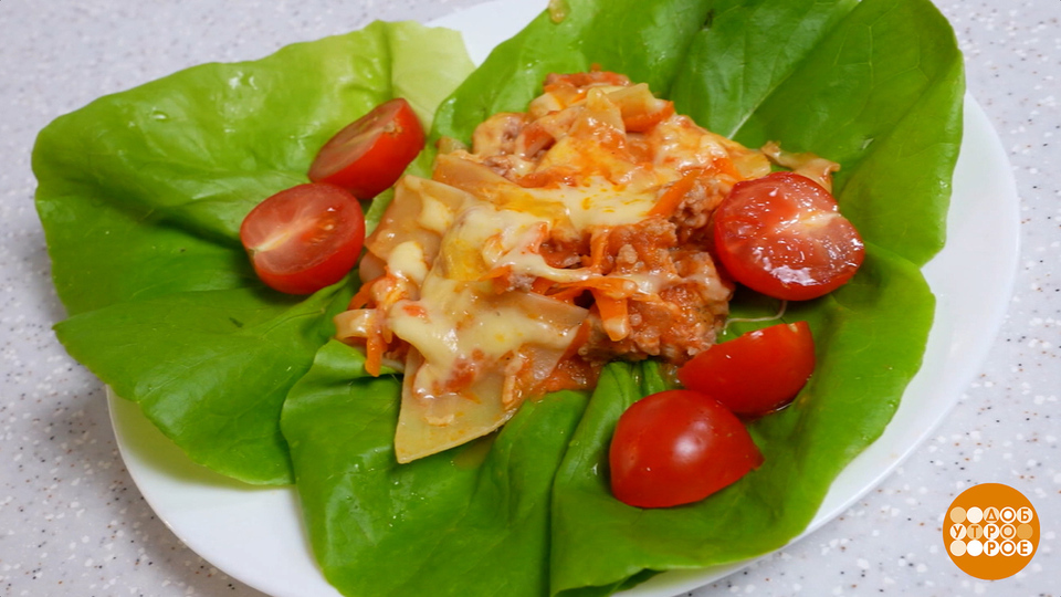 Лазанья в сковородке: сделаем это по-быстрому. Доброе утро. Фрагмент выпуска от 10.11.2025