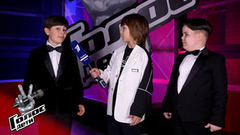 «Невозможно перепеть итальянца». Макар Щеглов и Роман Жучков. Интервью после Поединков. Голос.Дети. Новый сезон