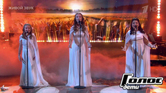 Милана Ананко, Дарья Ваганова и Малика Зейналова. «Русское поле», «Ой, да степь широкая», «Конь»