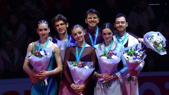Церемония награждения. Танцы на льду. Москва. Гран-при России по фигурному катанию 2025/26
