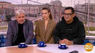 Егор Кончаловский, Дарья Кукарских, Евгений Водолазкин — о фильме «Авиатор». Доброе утро. Суббота. Фрагмент 