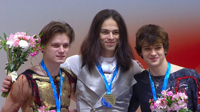 Церемония награждения. Мужчины. Омск. Гран-при России по фигурному катанию 2025/26