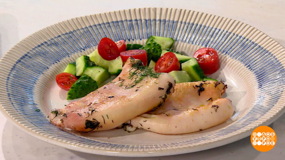 Готовим кальмара: давай сделаем это по-быстрому. Доброе утро. Фрагмент выпуска от 04.12.2025