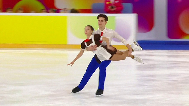 Кира Доможирова — Илья Вегера. Т-Банк Кубок Первого канала по фигурному катанию 2025. Юниоры